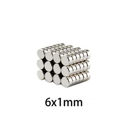 Ultra - Thin Magnets Set - Versatile Diameter Options (20pcs 6x1mm)