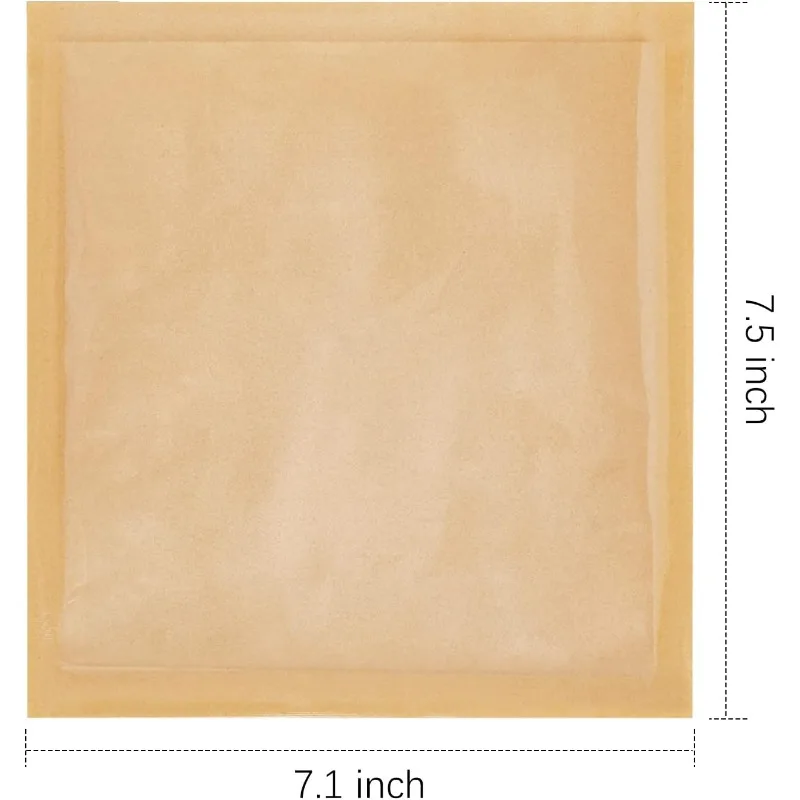 50 Pcs Bakery Bags With Window – Heat Sealable Cookie & Donut Bags – 7.5x7.1 Inch White Kraft Pastry Bags With Stickers
