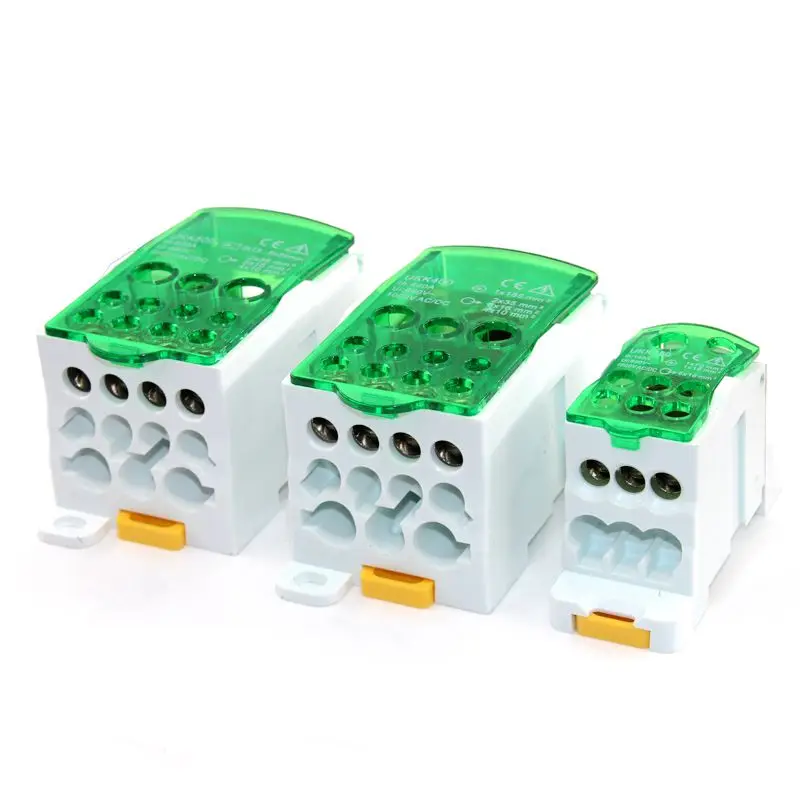 Din Rail Terminal Block Distribution Power Wire Electrical Connector Split Junction Box