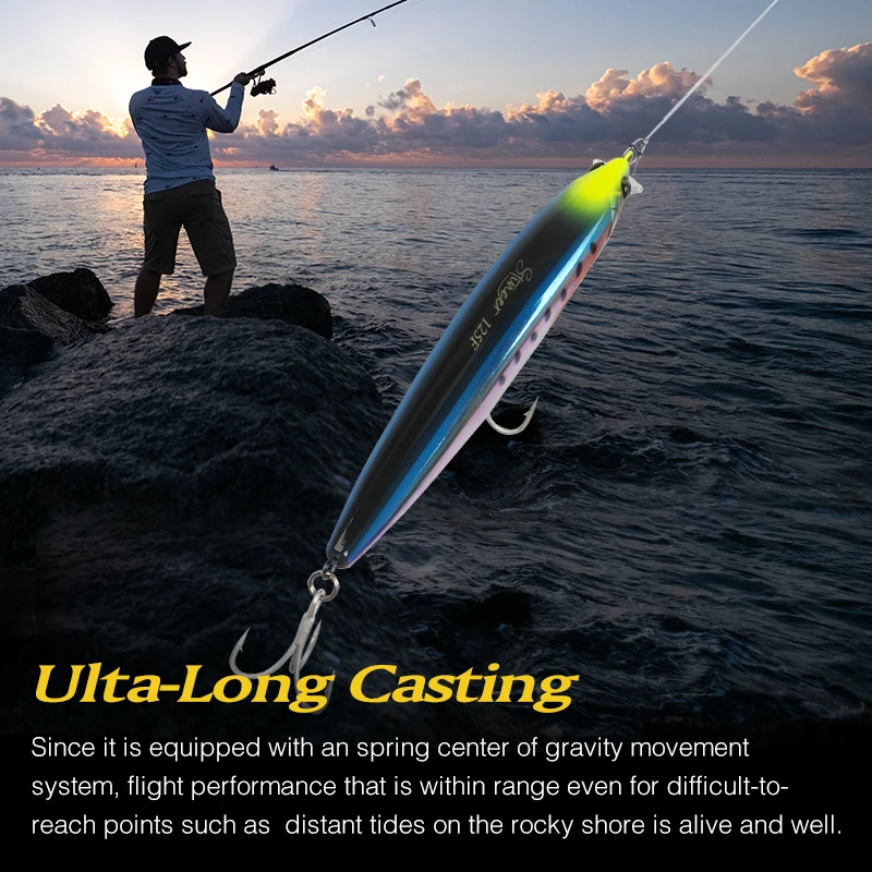 TSURINOYA- þ 125F Ʈ  ĳ ÷ ̳ 125mm 25g,  ٴ幰  ΰ ϵ Ʈ