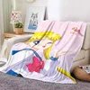 Anime Kawaii Sailor Moon Home Cartoon Printed Blanket Picnic Blanket Warm Flannel Soft and Comfortable Home Travel Birthday Gift 3