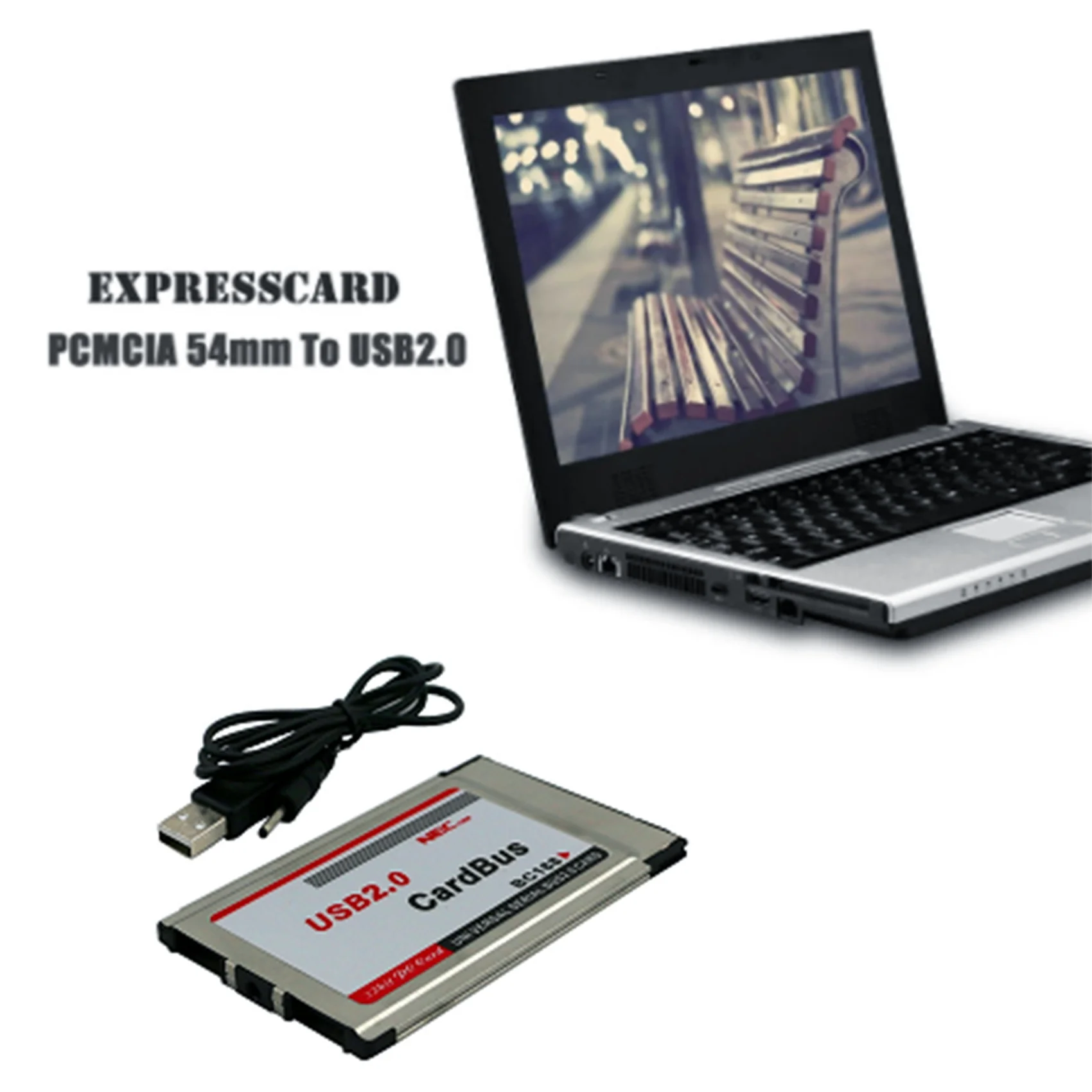 PCMCIA-USB 2.0 ī����� ��� 2 ��Ʈ 480M ī�� �����, ��Ʈ�� PC ��ǻ�Ϳ�