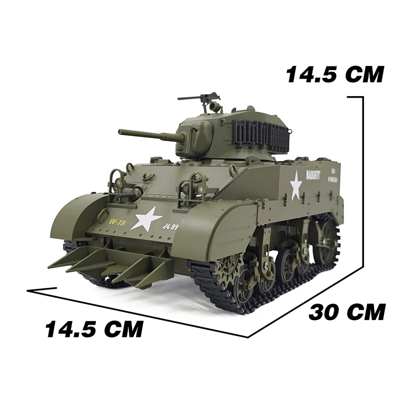 Super Kbk Customer American Stuart M5a1 Sound And Light Electric Remote Control Tank Military Model Children Toy Xmas Boy Gift 3