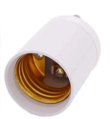 1pcs GU24 to E27 Lamp Holder Converter Led Light Head Base E26 LED Saving Light Halogen Screw Bulb Socket Adapter White