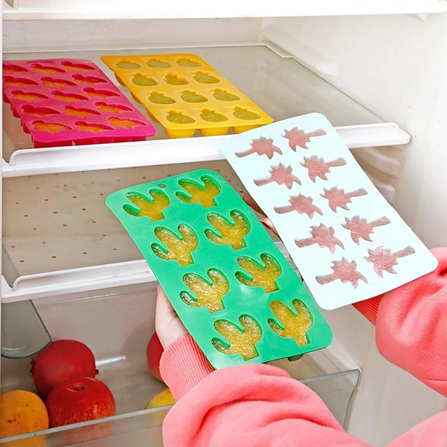 Ice Cube Tray Quick Release Heat Resistant Easy Cleaning DIY Pineapple  Coconut Tree Style Silicone Mold