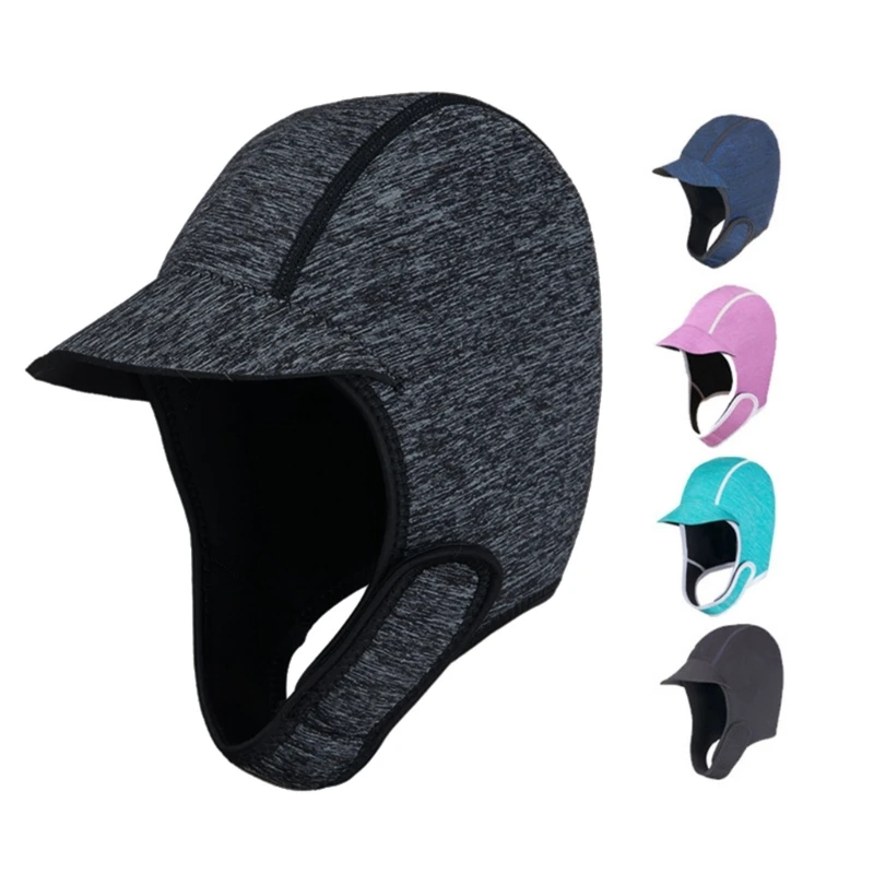 

Thermal Swimming Neoprene Diving Hood 2mm Thermal Adjustable Beanie Surfing Diving Headgear for Men DropShipping