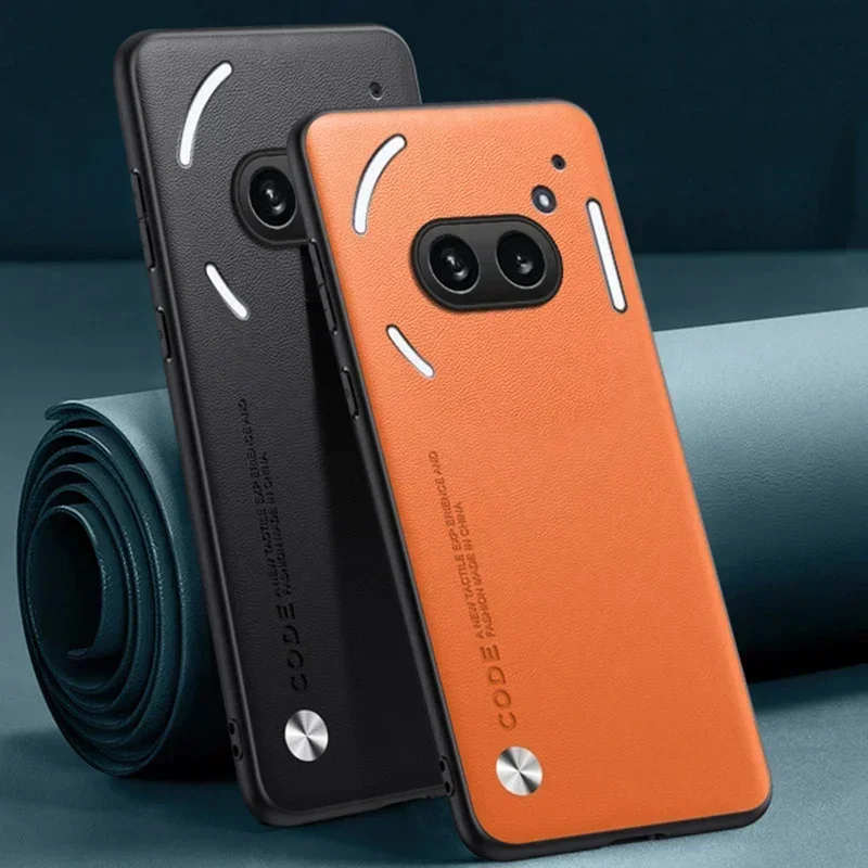 Carbon Fiber PU Leather Matte Anti-Shock Plain Case