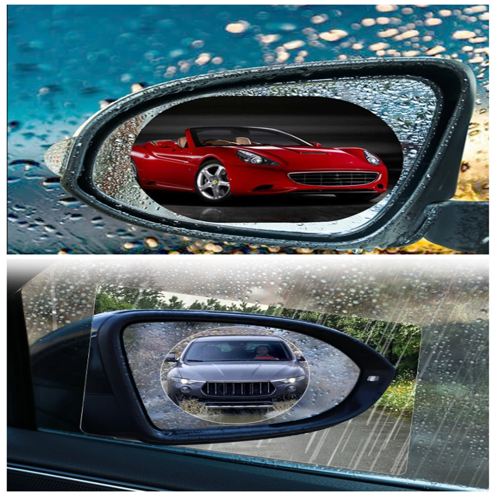 Espejo retrovisor para coche, película de lluvia para Renault Scenic, TwinGo, emblema de la rueda, Clio, Megane, Laguna, 2 uds.|Soportes de disco| AliExpress
