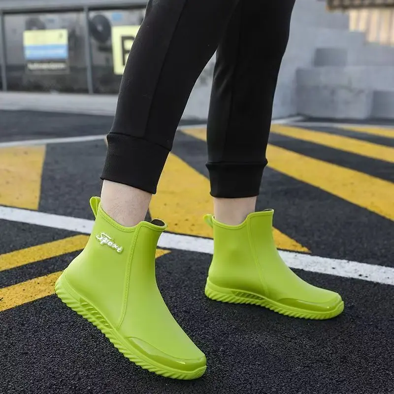 Bottes de pêche homme quatre saisons hautes - Bottes jardin travail imperméables antidérapantes