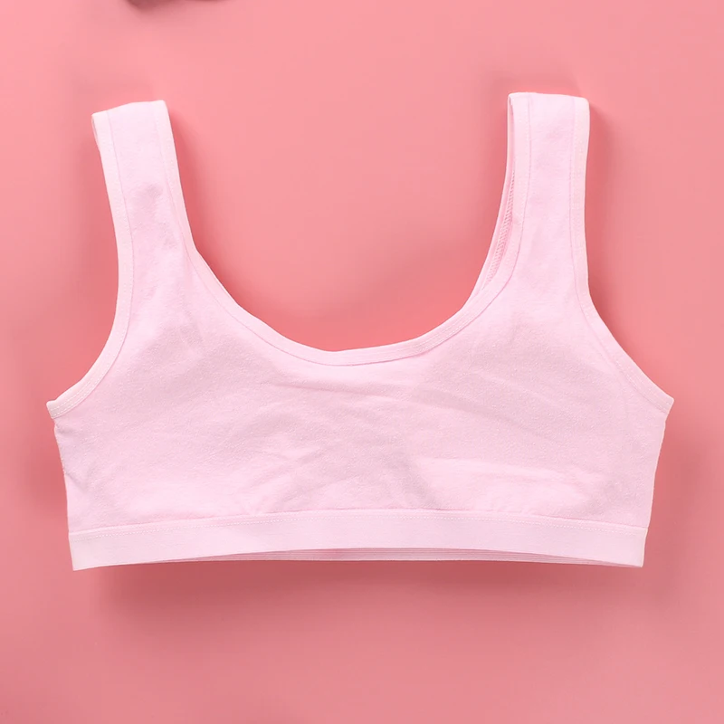 5Pc/lot Girl Training Linen Soft Brassiere Sport Girl Bras for Teen Girls  Letter Children Topic for Teenagers Vest - AliExpress