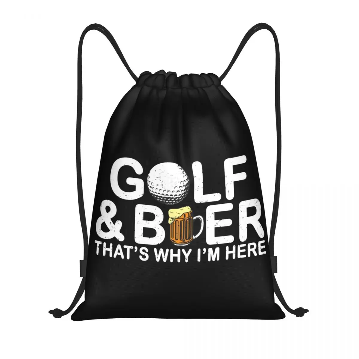 

Забавные мужские и женские рюкзаки с надписью «Golf And Beer» на заказ, легкие спортивные рюкзаки для йоги
