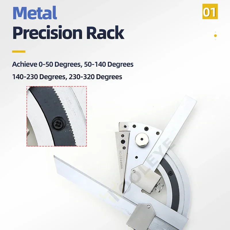 Angle Measuring Tool TYTURE Universal Angle Ruler Multifunctional Square Measuring Instruments Angle Meter Woodworking Finder Protractor