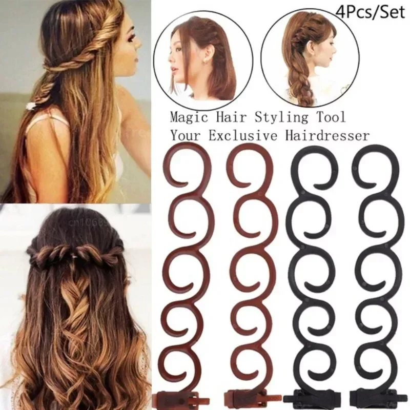 

Аксессуары для волос, инструмент для плетения волос, Женский французский хвост, твист, зажим для укладки, ролик для плетения, приспособление для пучка, сделай сам, лента для прически