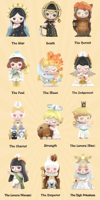 thumbnail image 1 of POP MART Bunny Mysterious Tarot Series Mystery Box Guess Bag Toys Doll Cute Anime Figure Desktop Ornaments Collection Gift Cute, 1 of 5
