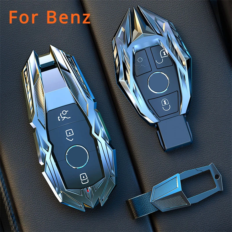 

Car Key Case Cover Shell Keychain for Mercedes Benz A B C E G R S Class AMG GLC GLK W212 W205 W463 W176 W177 E300 E400