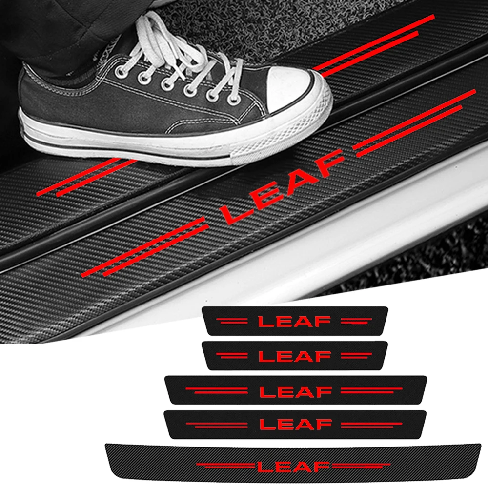 

Защитная пластина порога двери автомобиля из углеродного волокна для Nissan Лист Логотип Эмблема багажника двери бампера защитные наклейки аксессуары