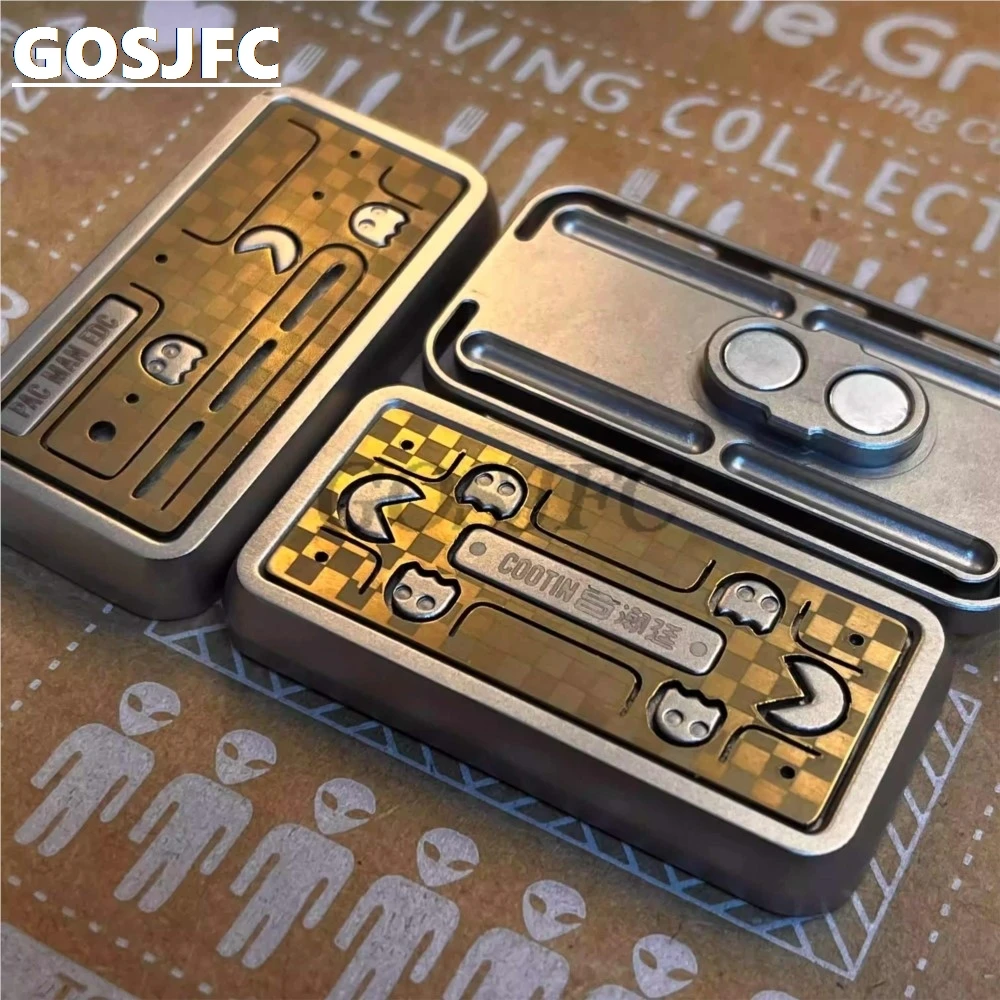 猫神 EDC クリスタルチタン磁気音叉フィジェットスライダー 金属