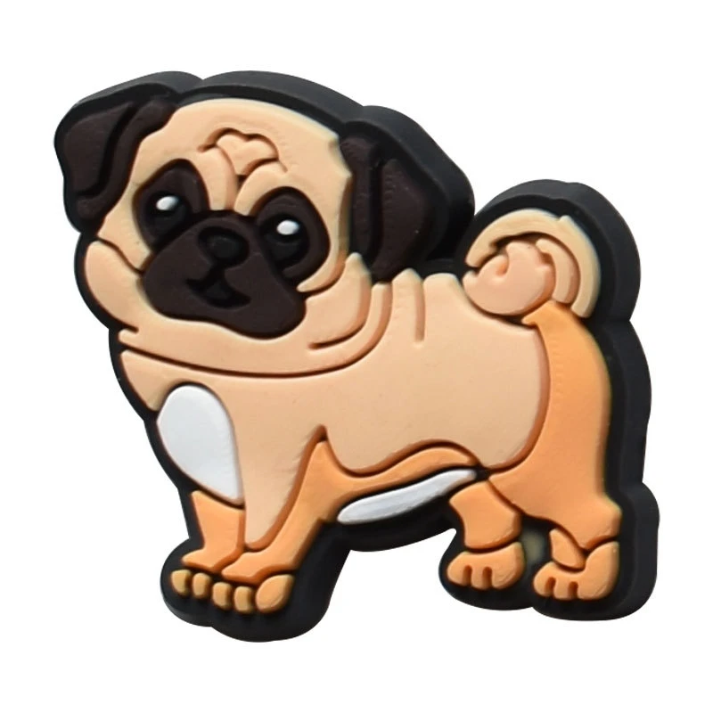 Jibbitz Charms for Crocs Dog Pet German Golden Pug Dachshund Shoe PVC