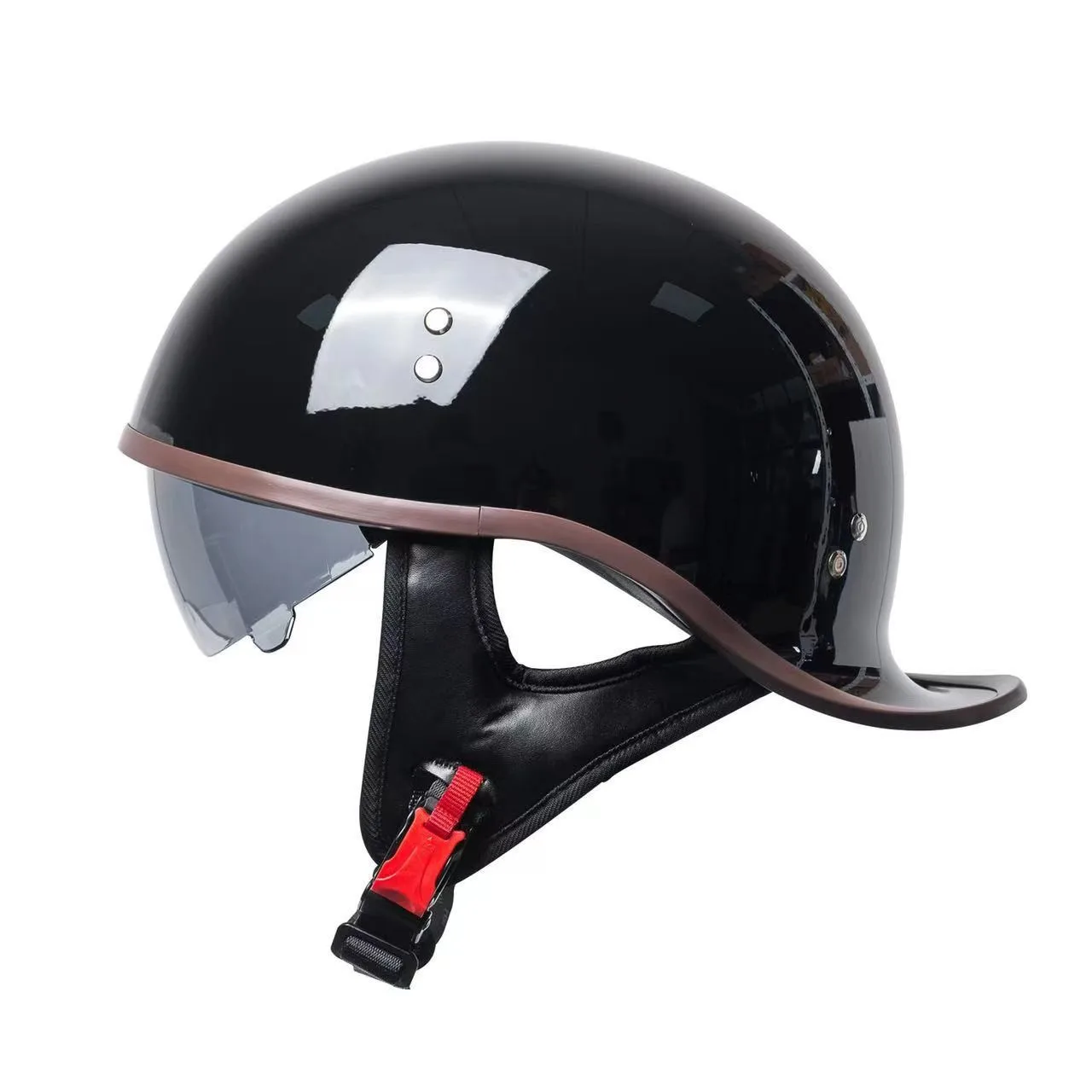 Customizable Pattern Matte Finish Helmet Fashion Hot Retro Baseball Hip Hop Half Helmet