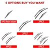 1/2/3/4/6PCS Car Wiper For Nissan Qashqai J10 2006-2013 Front Rear Wiper Blades Brushes Auto Accessories 2008 2010 2011 2012 3
