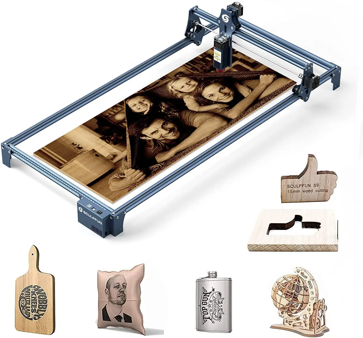 

Sculpfun Engraver Engraving Area Expansion Kit for S9/S6pro/S6 Laser Engraving Machine Quick Assembly Full Metal 410x950mm Area