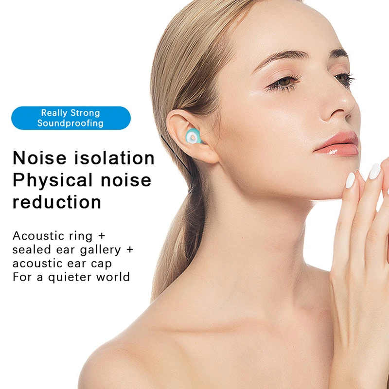 

1Pair New Silicone Earplug Swimming Professional Waterproof Earplug With Exquisite Box Set Noise Reduction Earplugs For Sleeping