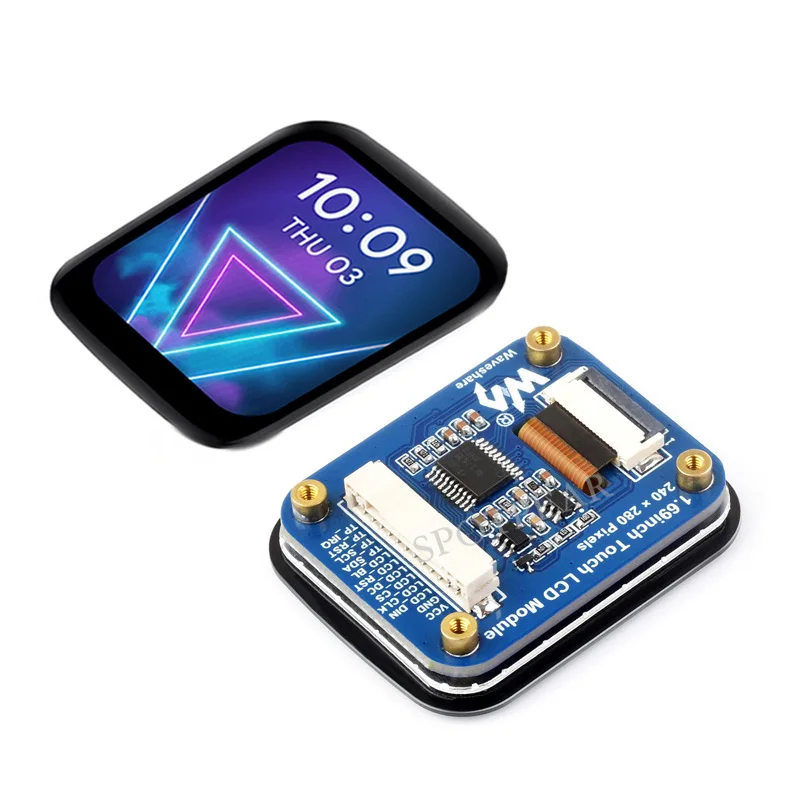 ̿ LCD ġũ ÷ Ȯ г, 1.69 ġ, 240px * 280px, ST7789, ESP32, Pico, STM32