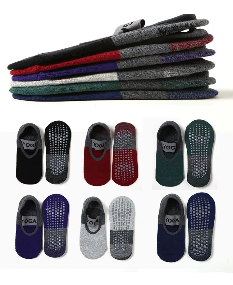 Professional Anti-Slip Yoga Socks Backless Bandage Pilates Socks Fitness Slipper Cotton Sports Socks