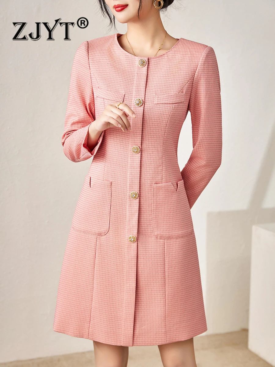zjyt-elegante-vestido-de-escrit-rio-feminino-manga-comprida-robe-aline