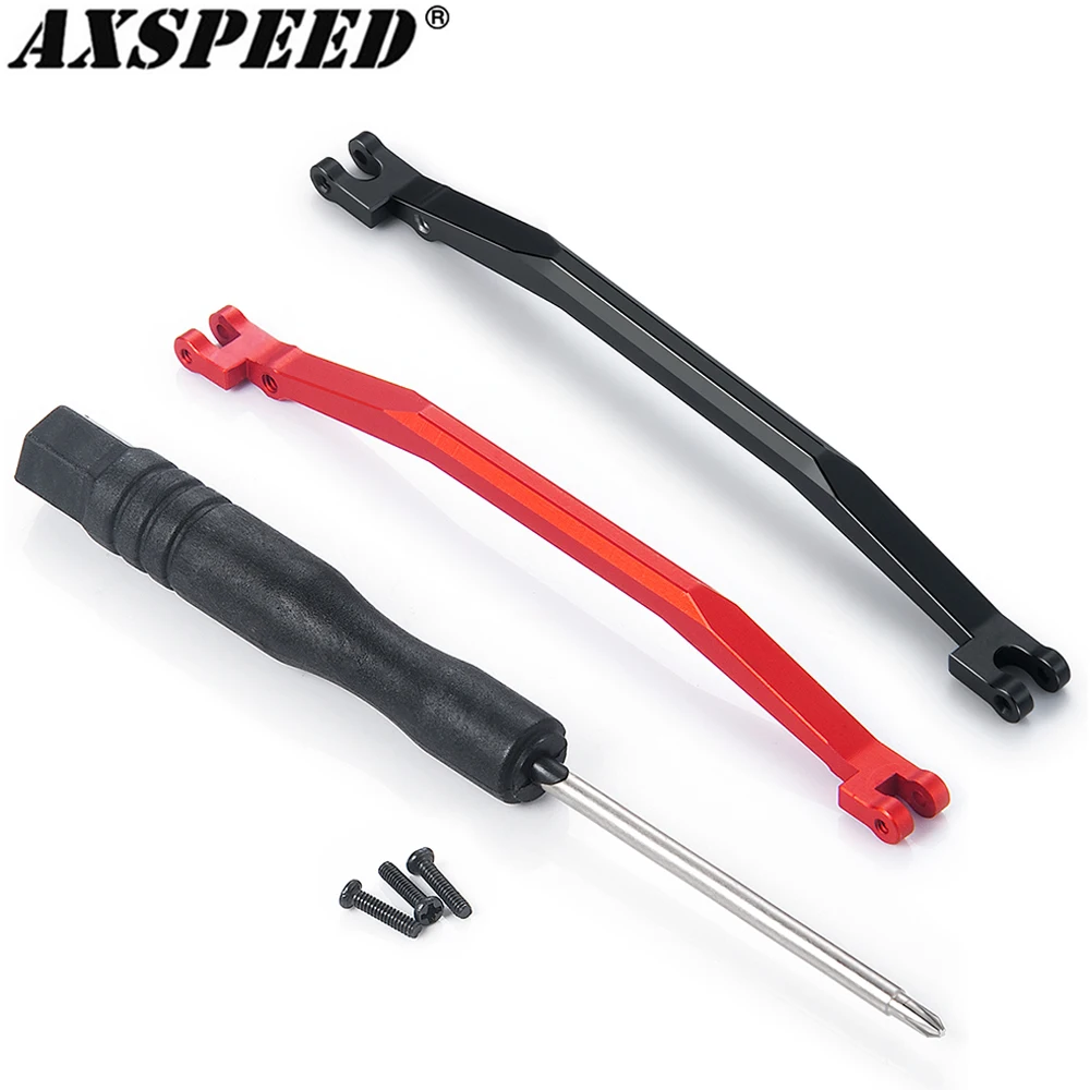 Axspeed Metallo Sterzo Collegamento Asta Collegamenti E Cacciavite Per Kyosho Miniz 1/18 Jimny, Miniz-Jeep 1/24 Wrangler Parti Di Aggiornamento