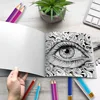 Eyes of Wonder Coloring Book 20 Page Fantastic Eyes Theme Adult Picture Book Kill Time Relaxing Doodle 5