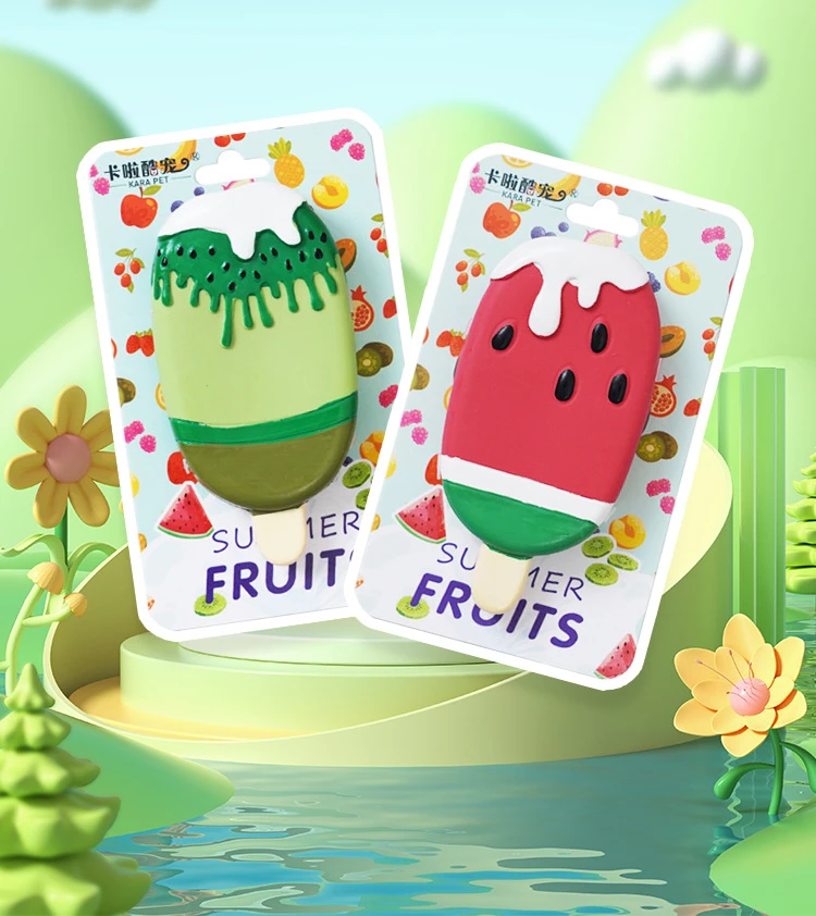 

Игрушки для собак, резиновые фрукты, мороженое, интерактивные игрушки, устойчивые к укусам для маленьких собак, молар, чистый щенок, жевательная игрушка