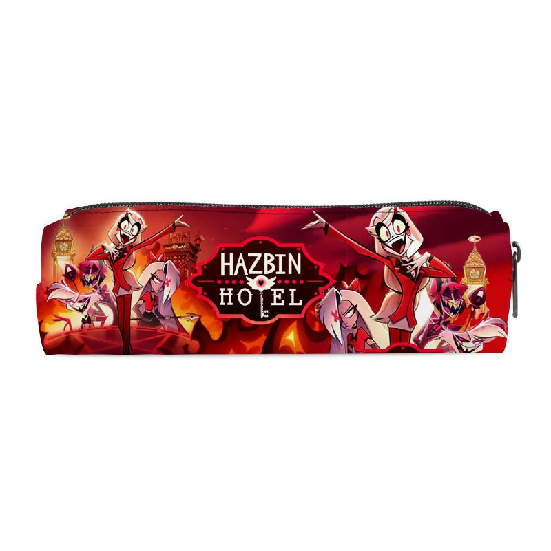 Astuccio Hazbin Hotel A Tema Anime - Portapenne Con Stampa 3D Grande Capacità Con Cerniera Per Studenti - 4