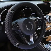 Car Steering Wheel Cover, suitable for round steering wheel with diameter of 37-38cm. Steering wheel with 14.96inch generic