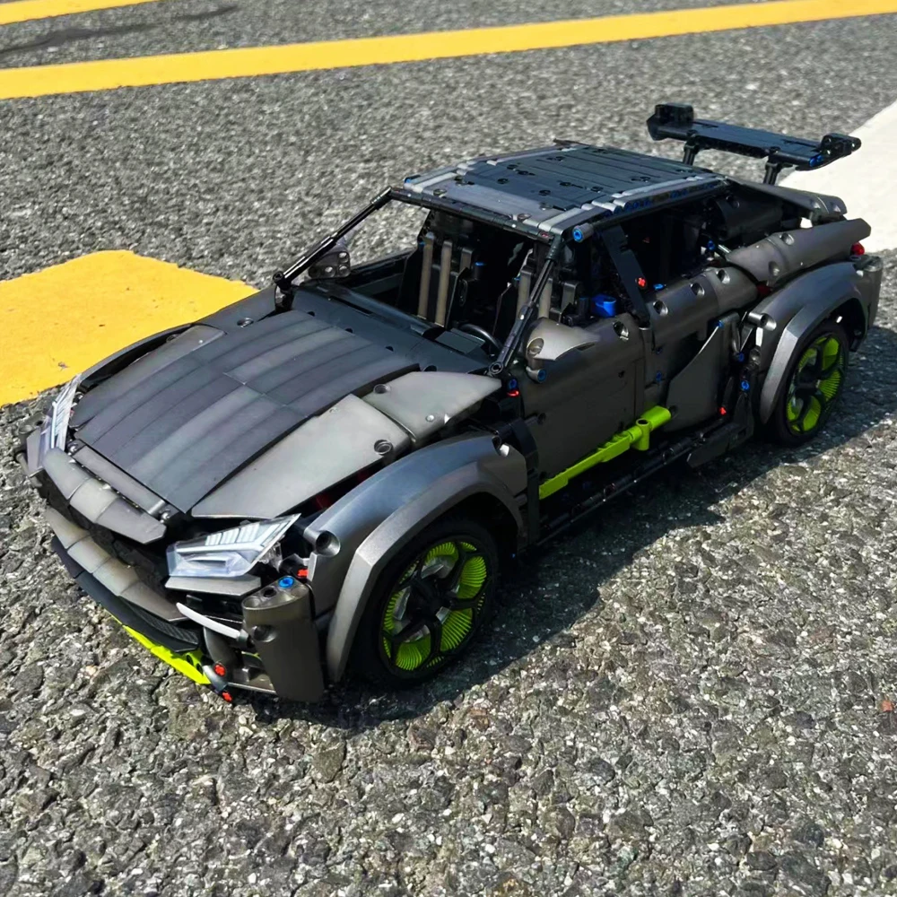 1:8 Grey Urus Off-Road Vehicle Building Blocks Creative Expert City Sports Jeep Car Model Bricks Toys For Kid Regali Di Compleanno Moc