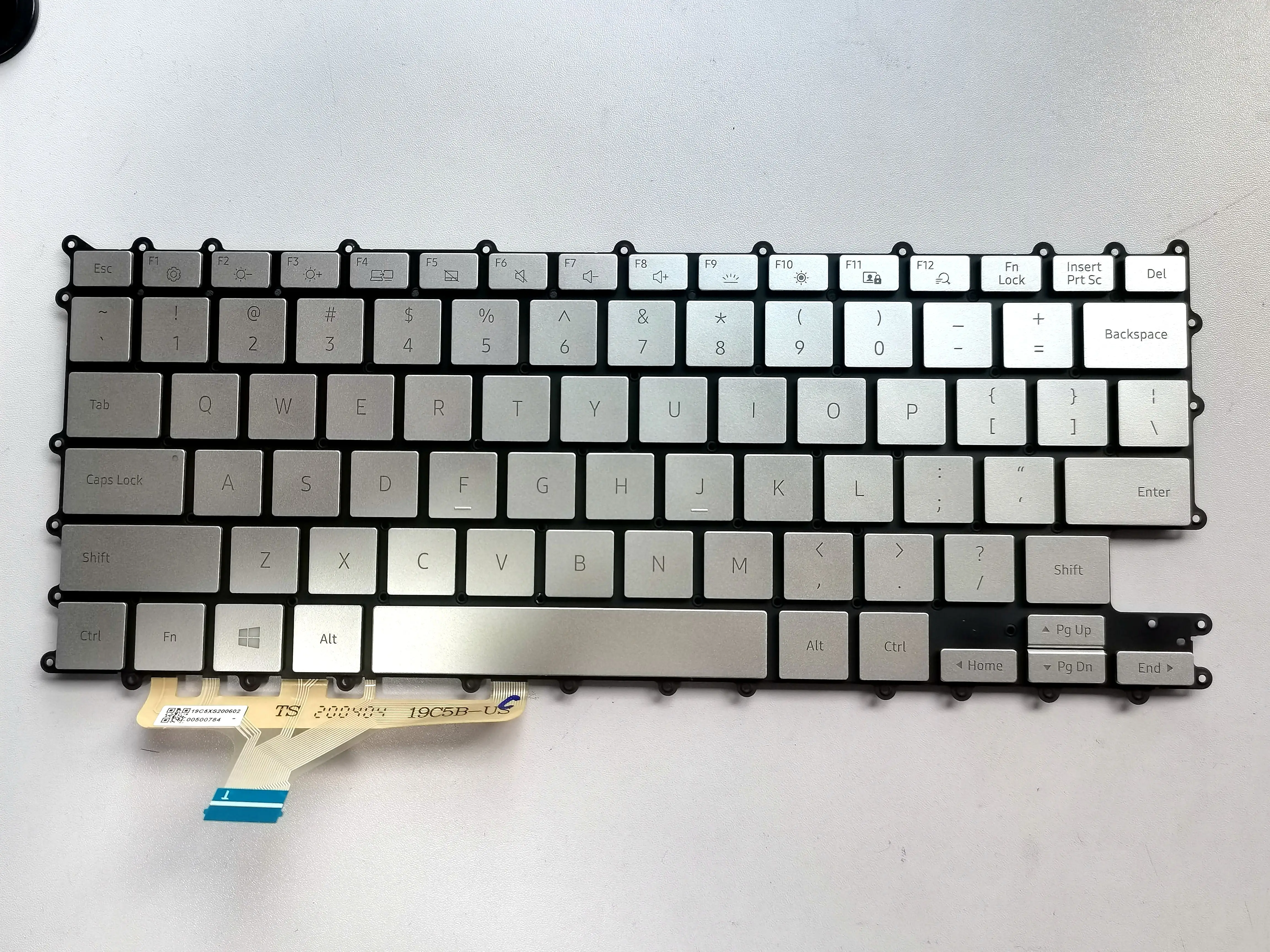 Nuovo Computer Portatile Per Samsung Galaxy Book Flex Alpha 730730Qcj Np730Qcj-K02Us Us Keyboaord Con Retroilluminazione Come Da Foto