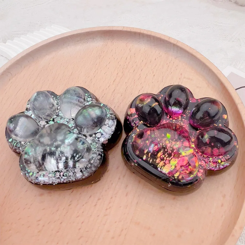 1PC Dark Starry Sky Cat Claw Squishy Fidget Toys Soft Cute Cat Paw Slow Rebound Pinch Toy for Kids Christmas Gifts fidget toy sensory fidget toy finger sensory toy