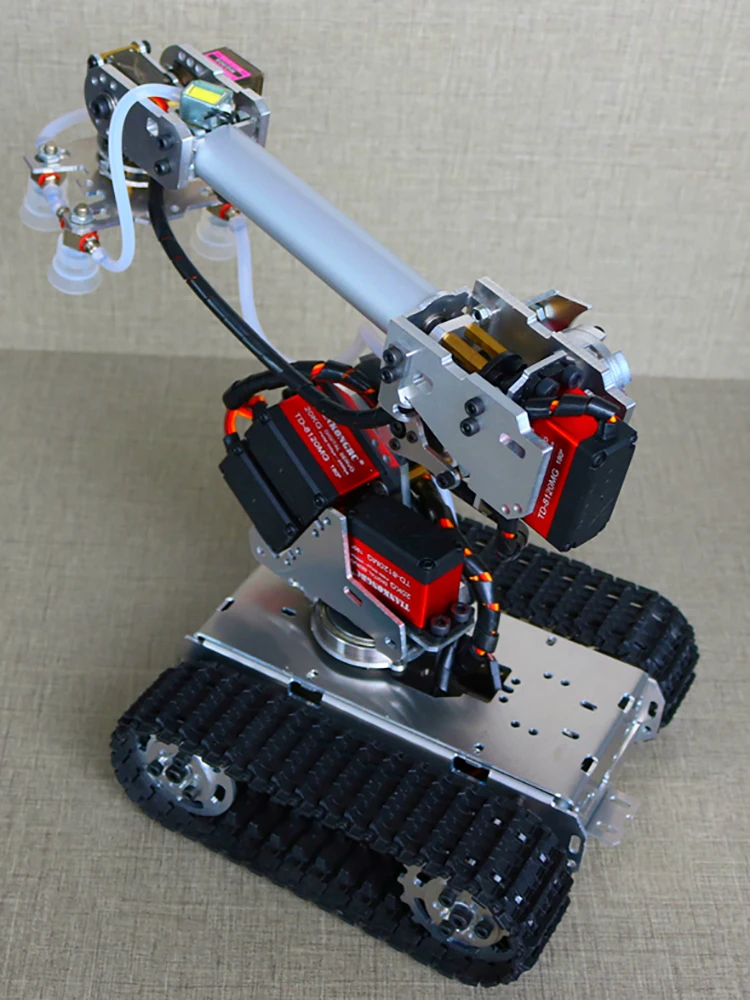 Robot DIY Kit Robot Arm Kit Large Manipulator Suction Cup Robot Arm Vacuum Pump Suction Cup Robotic Claw Hand Gripper DIY Kit Air Pump Arduino Robot Kit