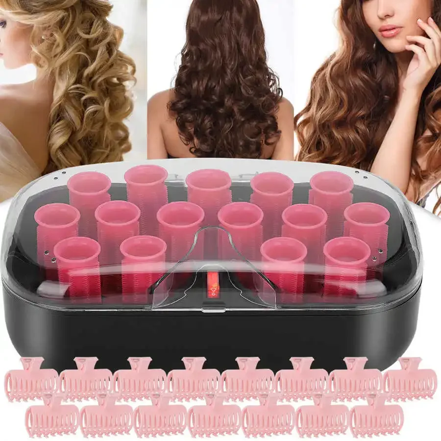 15pcs Electric Hair Perm Rods 30mm Hair Curler Roller Constant ...