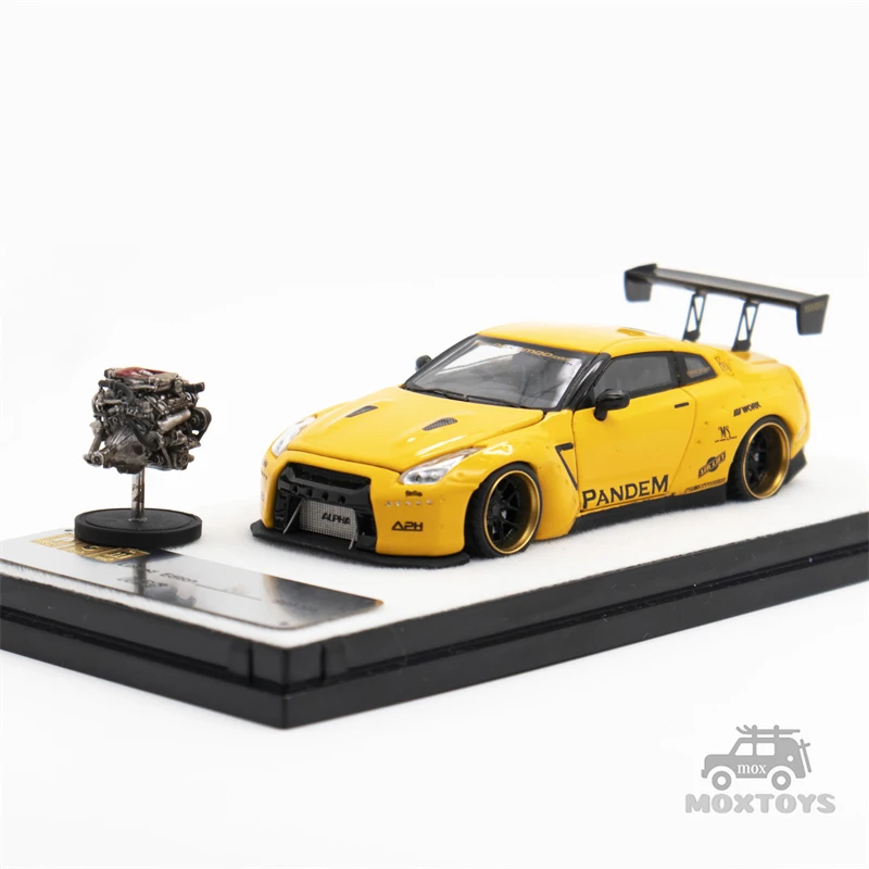 自動車 1/18 PANDEM R35 GT-R Gold NISSAN SKYLINE GT-R R35 PANDEM ROCKET BUNNY CHROME GOLD