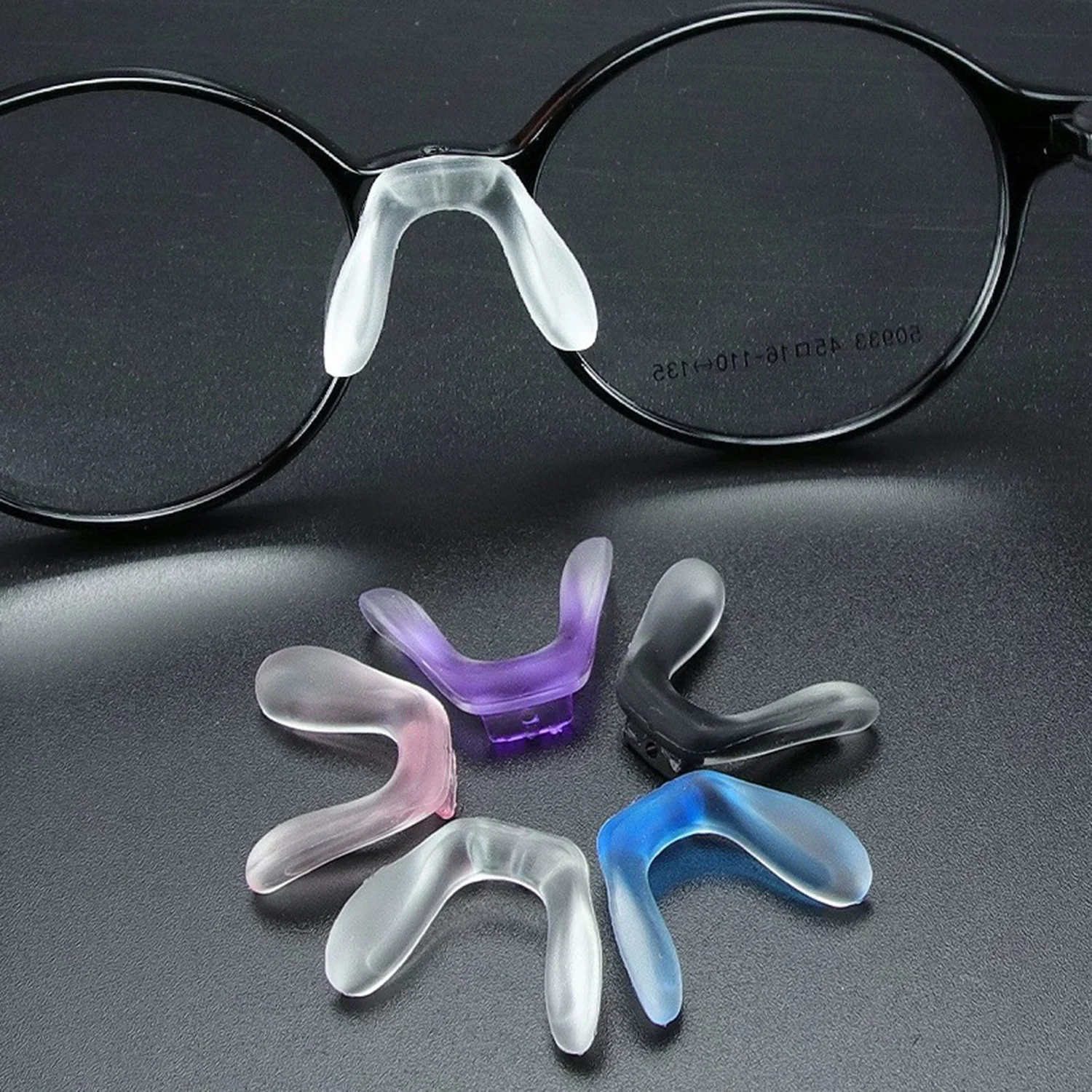 

Eyeglasses Saddle Bridge Glasses Bridge Strap Nose Pads Soft Silicone Anti-Slip Nosepads Screw-in Eye Glasses Nose Piece