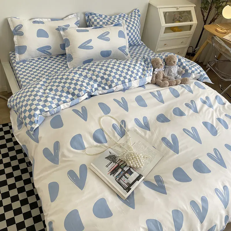 

Sweetheart Bedding Set Fashion Tiger Single Double Queen Size Flat Sheet Quilt Duvet Cover Pillowcase Bed Linens Home Textile