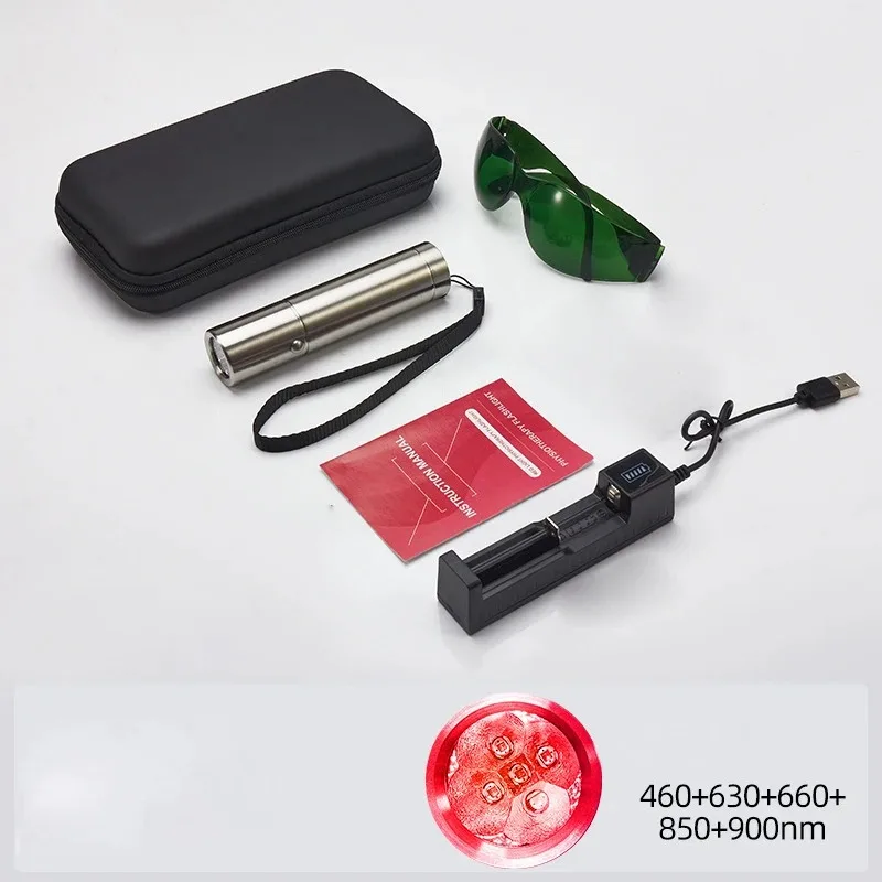 Red Light Therapy Wand Device Body Relief Acne Treatment 5 Wavelengths Near Infrared 900nm Light Therapy Skin Health