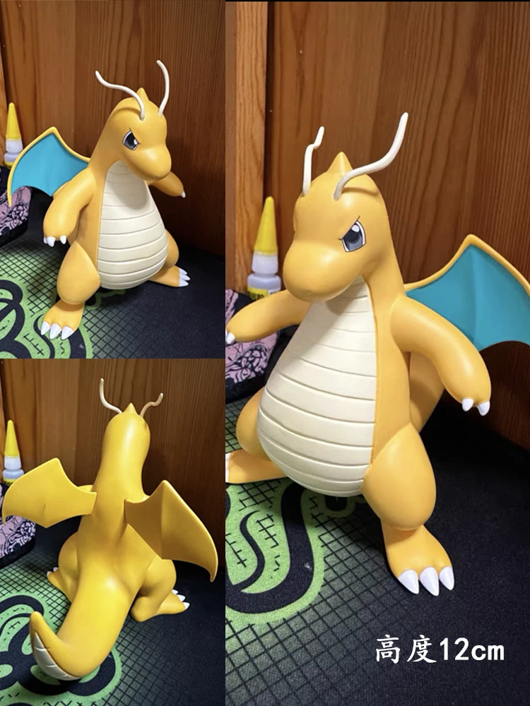 Pokeman Anime Figure Dragonite Figures 12cm PVC Statue Figurine Model Collection Desktop Decoration Children Birthday Toy Gifts