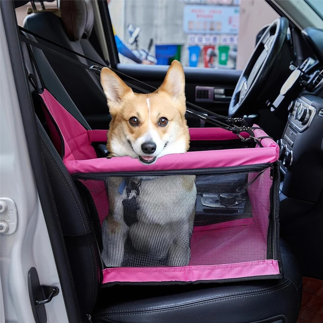 Dog Car Seat,Scratch Proof Durable Pet Booster Car Front Seat Puppy Safety Belt Stable Foldable Travel Pet Car Seat Dog Car Seat,Scratch Proof Durable Pet Booster Car Front Seat Puppy Safety Belt Stable Foldable Travel Pet Car Seat
