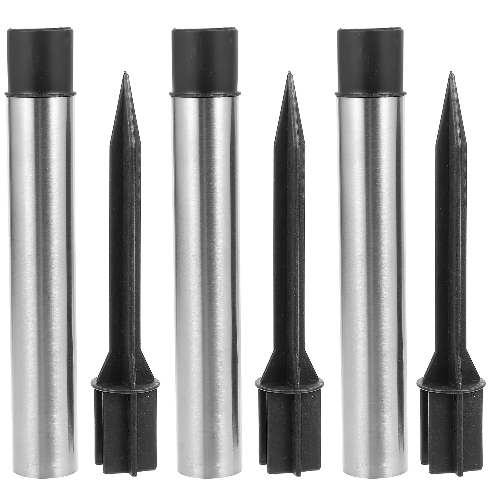 

Solar Lawn Light Accessories Stainless Steel Hollow Pole Link Buckle Ground Replacement Stakes Powered Lights Outdoor Kit Rod