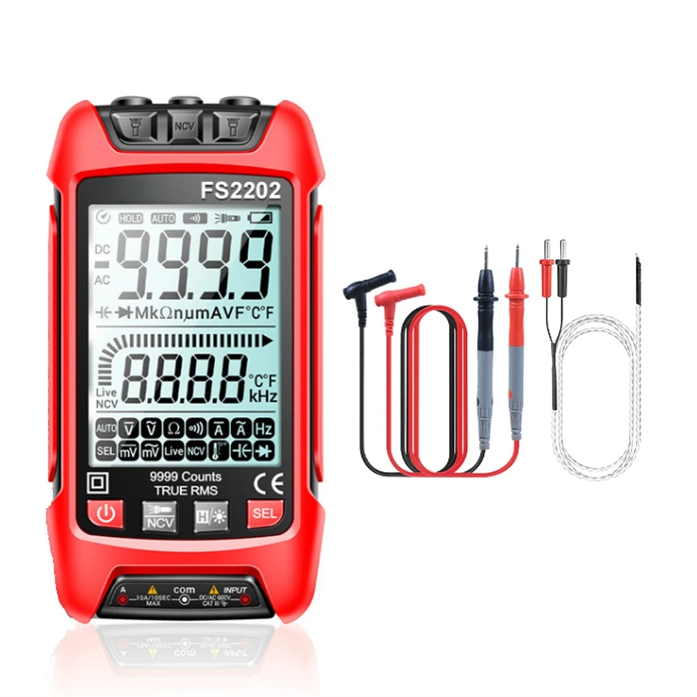 

Digital Multimeter, 9999 Counts TRMS Auto-Ranging Voltmeter, Accurately Measures AC/DC Amp Ohm Voltage Meter