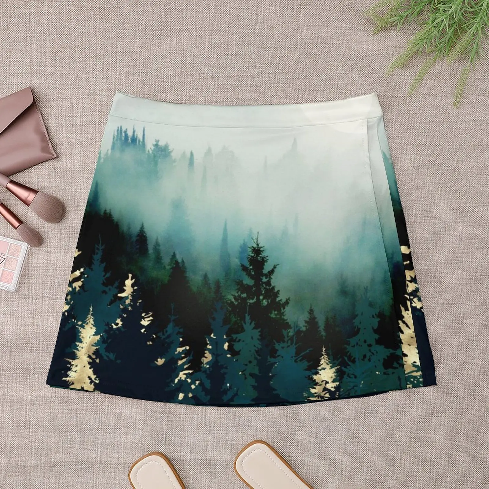 Forest Glow Mini Skirt japanese style micro mini skirt extreme