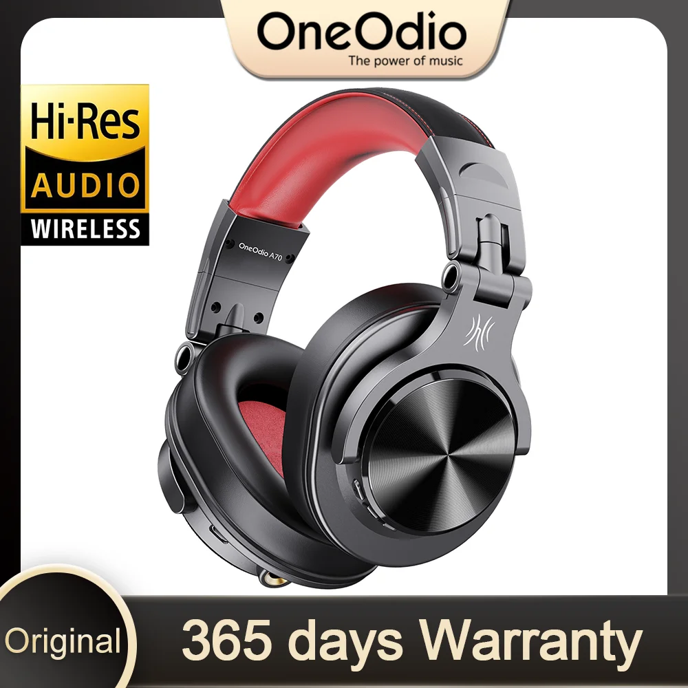 

Oneodio Fusion A70 Wireless Over Ear Headphones 72 Hours Playtime Hi-Res Audio Bluetooth Wireless Headset With Microphone