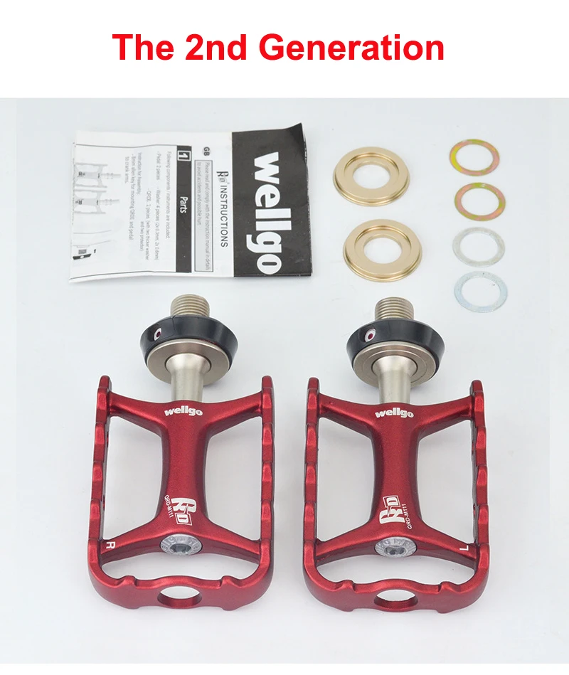 Wellgo QRD-M111 M111クイックリリース自転車ペダルロードバイク超軽量